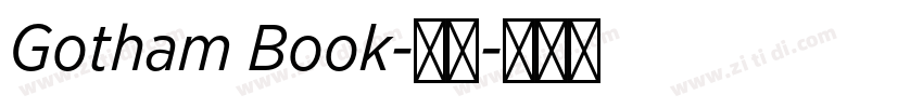 Gotham Book-常规字体转换